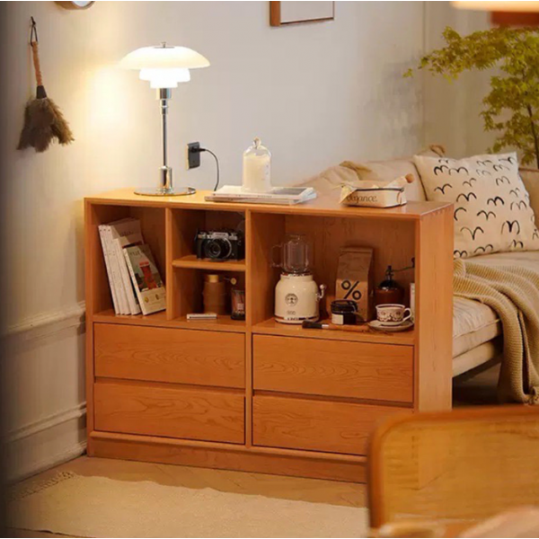 Fuurn SE3436-N Mikkel Cherry 櫻桃木儲物櫃 (2個單位)